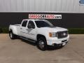 Summit White - Sierra 3500HD Denali Crew Cab 4x4 Dually Photo No. 1