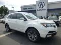 2011 Aspen White Pearl Acura MDX Advance  photo #1