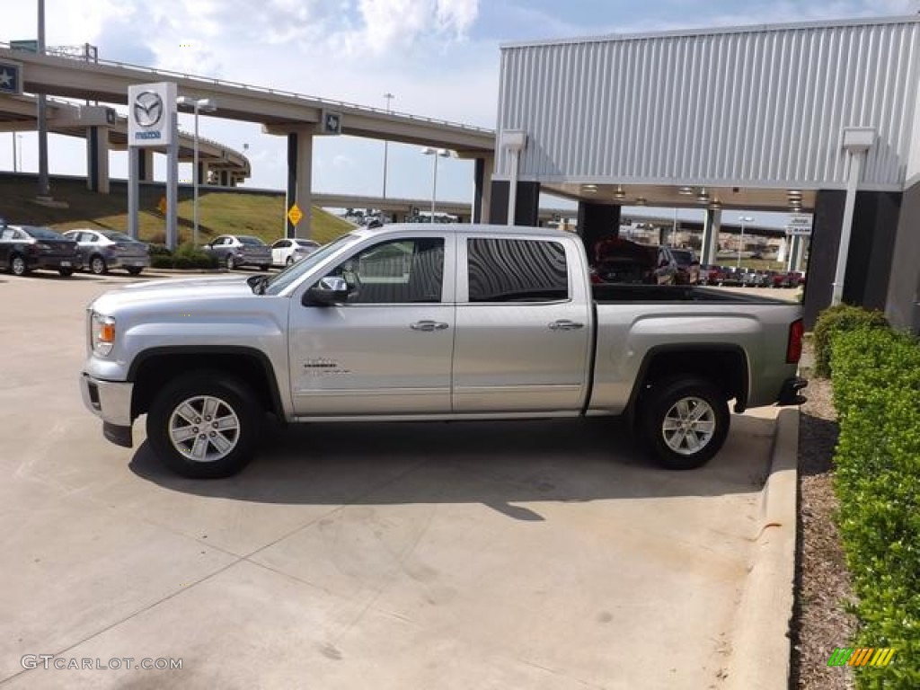 2014 Sierra 1500 SLE Crew Cab - Quicksilver Metallic / Jet Black photo #6