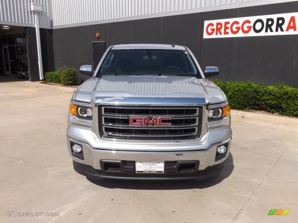 2014 Sierra 1500 SLE Crew Cab - Quicksilver Metallic / Jet Black photo #7