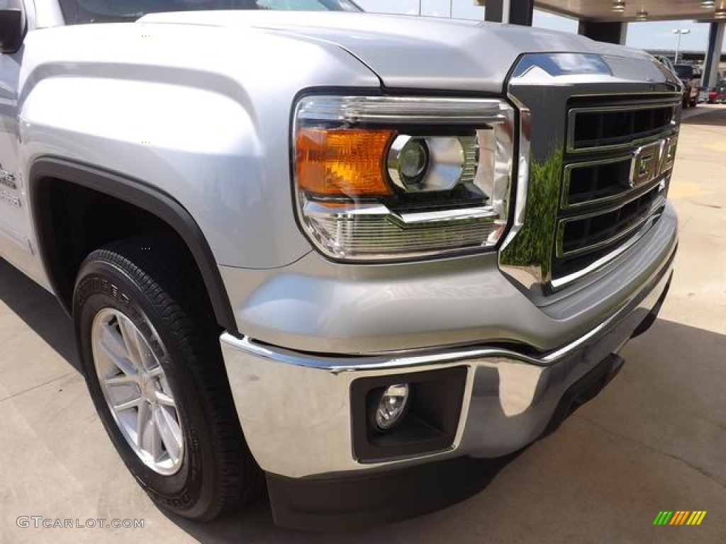 2014 Sierra 1500 SLE Crew Cab - Quicksilver Metallic / Jet Black photo #13