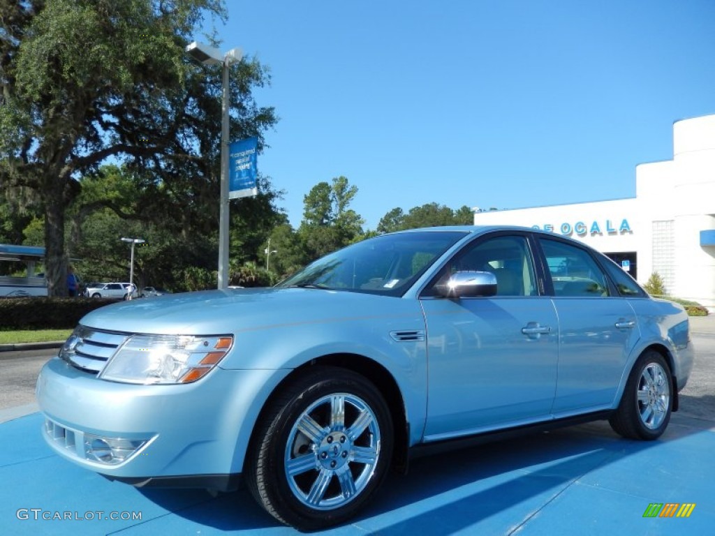 2008 Taurus Limited - Light Ice Blue Metallic / Medium Light Stone photo #1