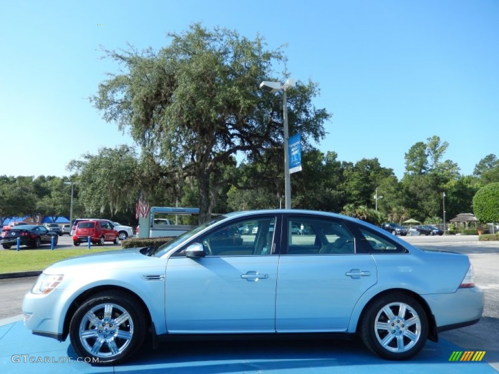 2008 Taurus Limited - Light Ice Blue Metallic / Medium Light Stone photo #2