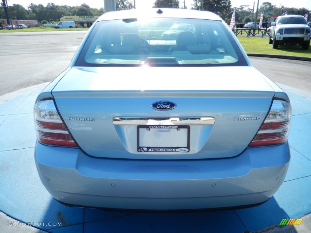 2008 Taurus Limited - Light Ice Blue Metallic / Medium Light Stone photo #4