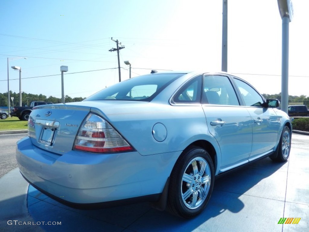 2008 Taurus Limited - Light Ice Blue Metallic / Medium Light Stone photo #5