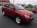 2011 Deep Cherry Red Crystal Pearl Jeep Compass 2.4 Latitude 4x4  photo #3