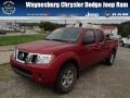 2012 Red Brick Nissan Frontier SV Crew Cab 4x4  photo #1