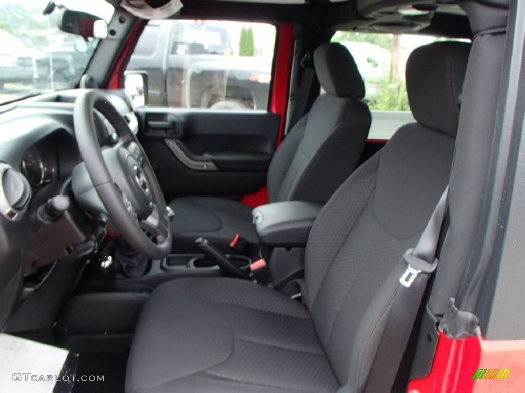Black Interior 2014 Jeep Wrangler Sport 4x4 Photo #84540001