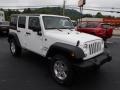 Bright White 2014 Jeep Wrangler Unlimited Sport S 4x4 Exterior
