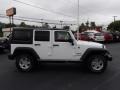 2014 Bright White Jeep Wrangler Unlimited Sport S 4x4  photo #4