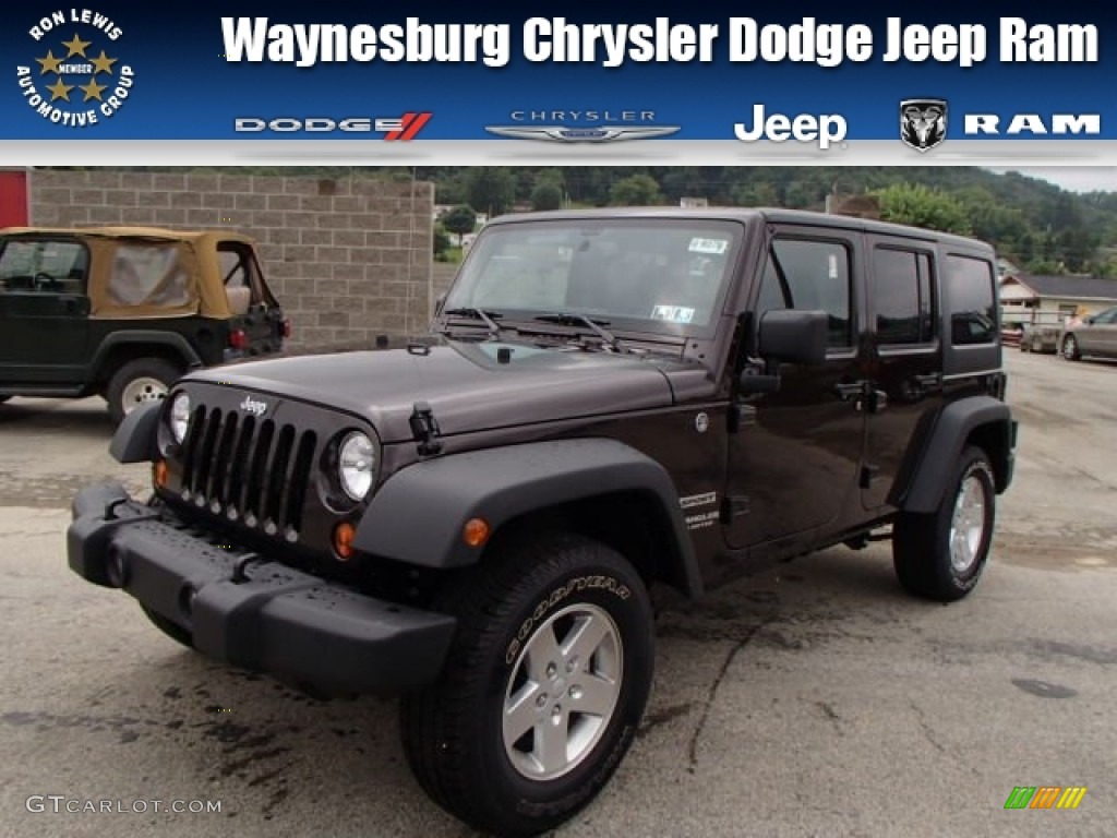 2013 Wrangler Unlimited Sport S 4x4 - Rugged Brown Pearl / Black photo #1