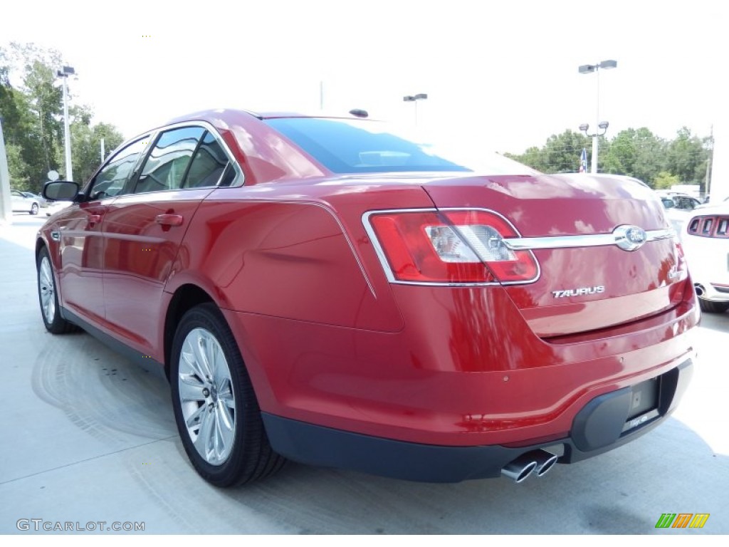 2011 Taurus Limited - Red Candy / Light Stone photo #2