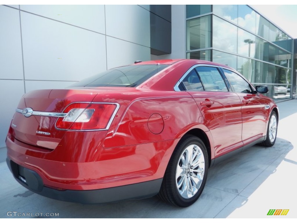 2011 Taurus Limited - Red Candy / Light Stone photo #4