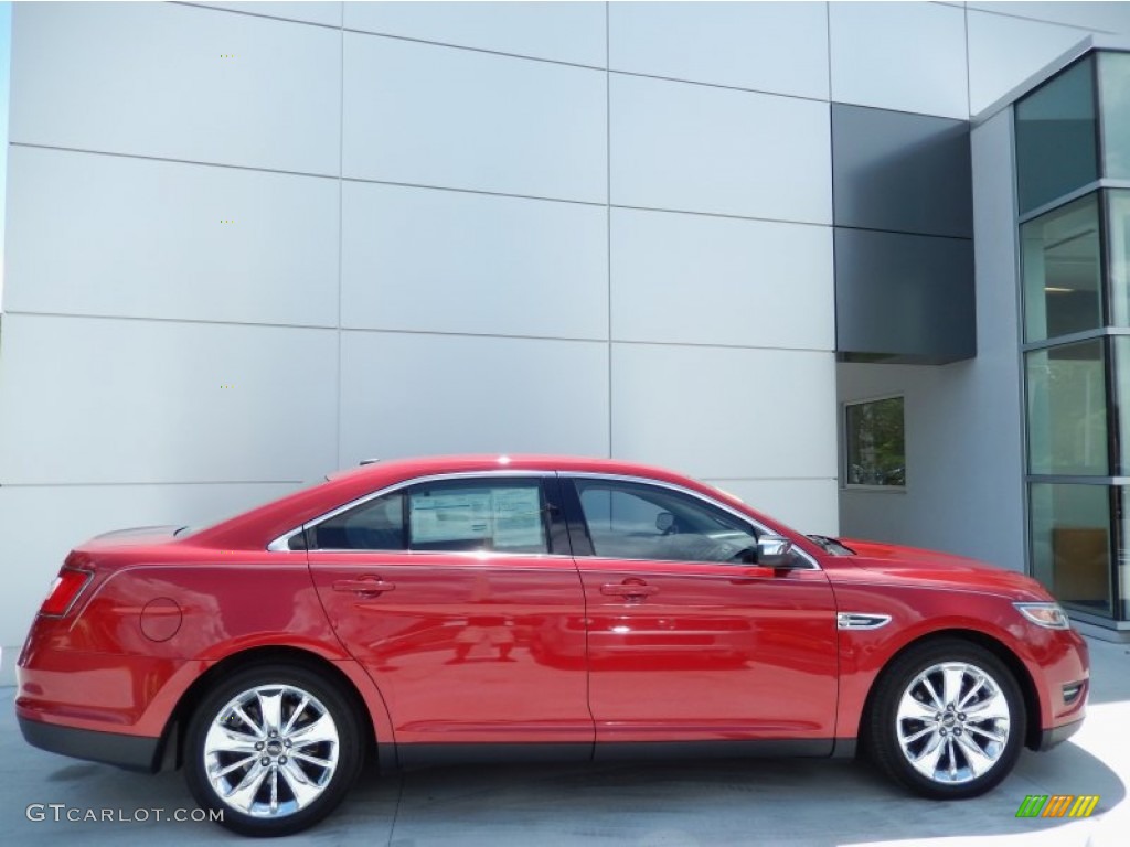 2011 Taurus Limited - Red Candy / Light Stone photo #5