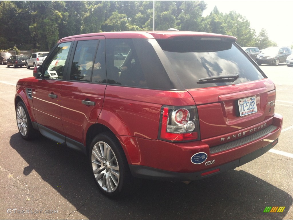 2010 Range Rover Sport HSE - Rimini Red / Almond/Nutmeg Stitching photo #5