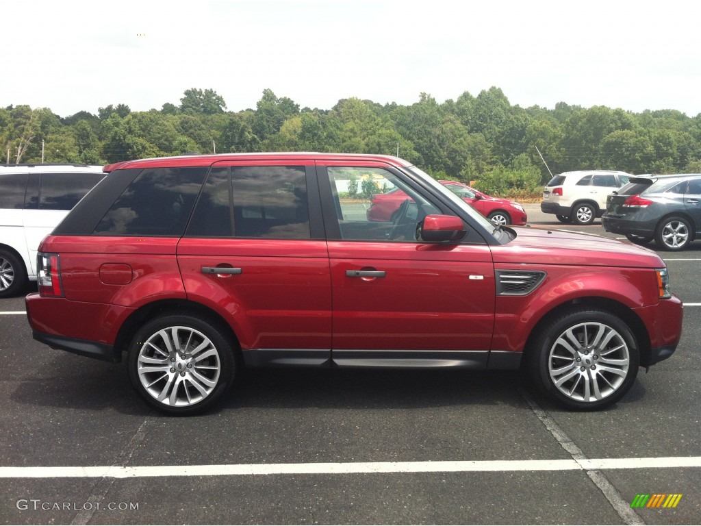2010 Range Rover Sport HSE - Rimini Red / Almond/Nutmeg Stitching photo #8