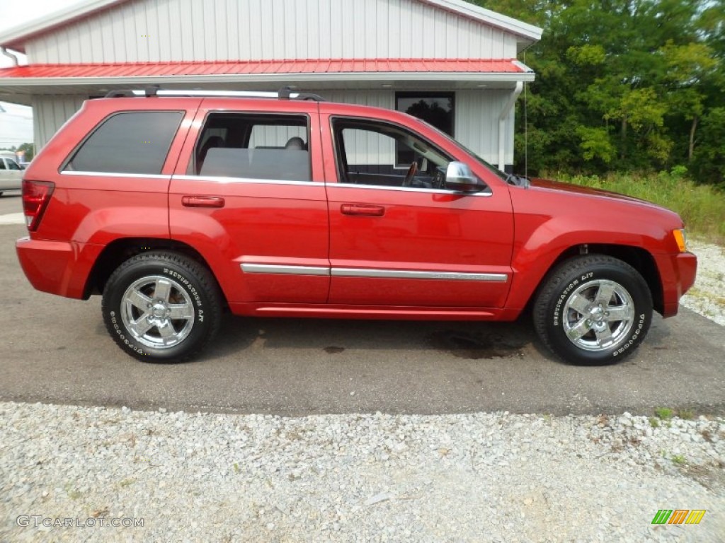 2006 Grand Cherokee Overland 4x4 - Inferno Red Crystal Pearl / Medium Slate Gray photo #2