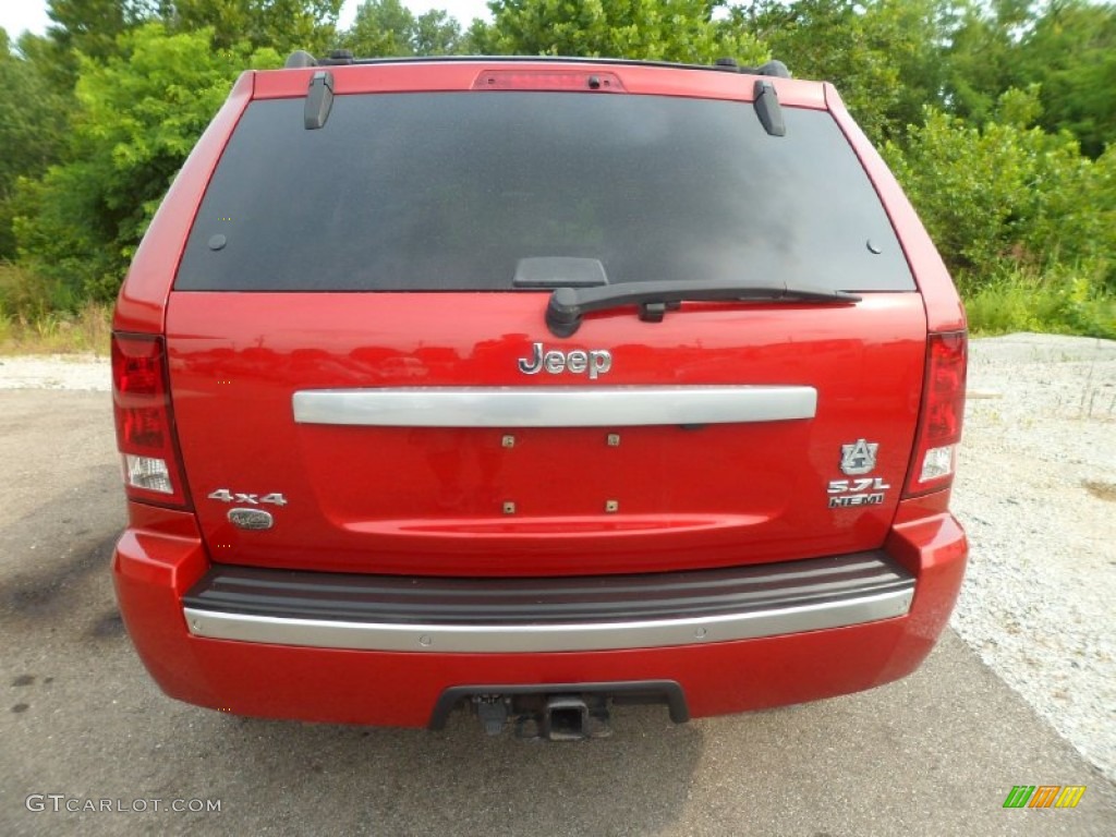 2006 Grand Cherokee Overland 4x4 - Inferno Red Crystal Pearl / Medium Slate Gray photo #4