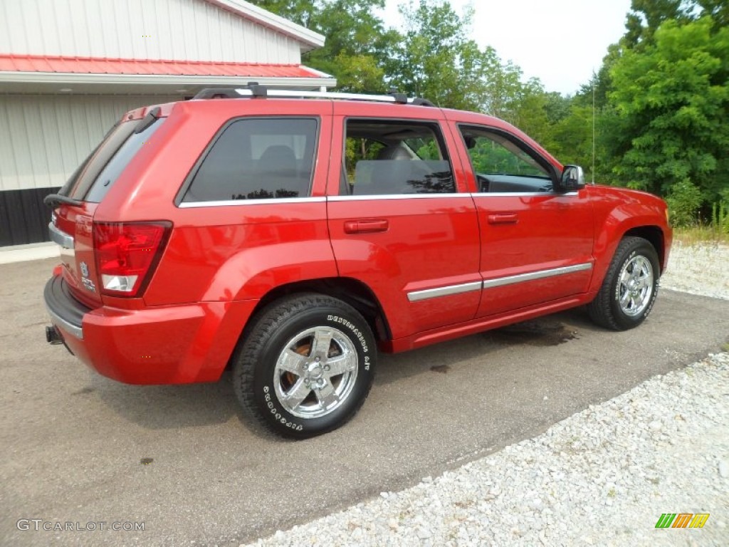 2006 Grand Cherokee Overland 4x4 - Inferno Red Crystal Pearl / Medium Slate Gray photo #6