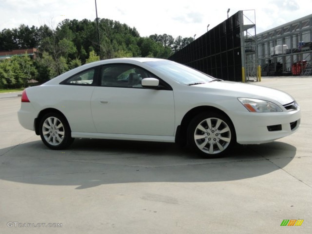 2006 Accord EX V6 Coupe - Taffeta White / Ivory photo #2