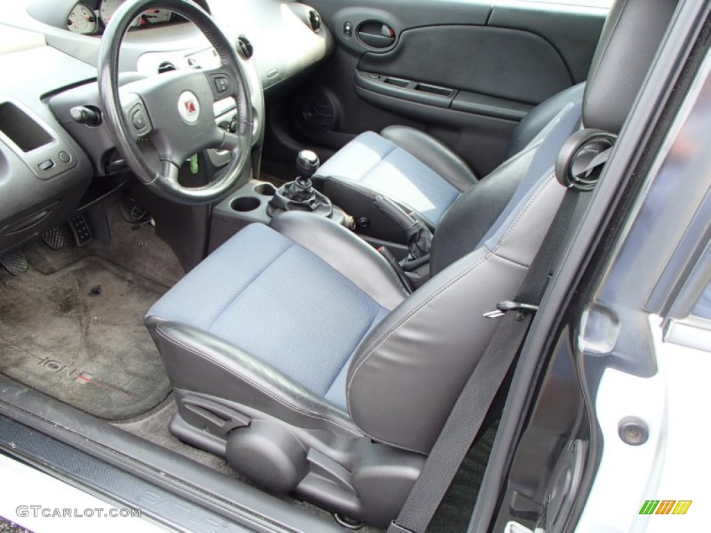 Red Line Black/Blue Interior 2004 Saturn ION Red Line Quad Coupe Photo #84543610