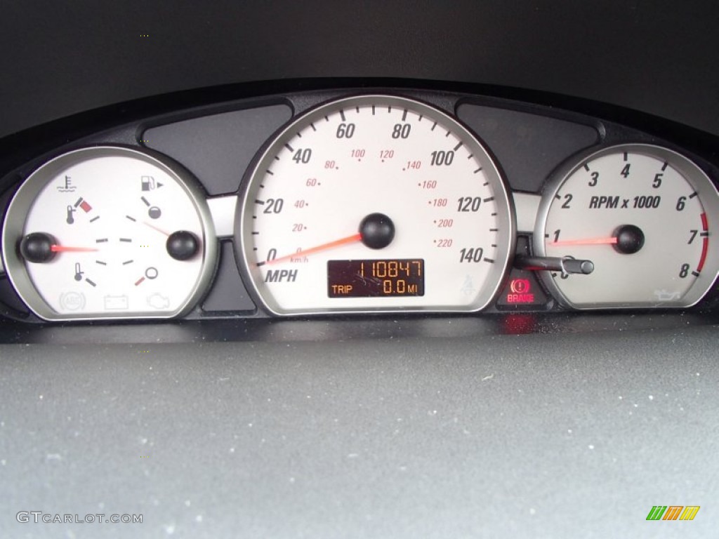 2004 Saturn ION Red Line Quad Coupe Gauges Photos