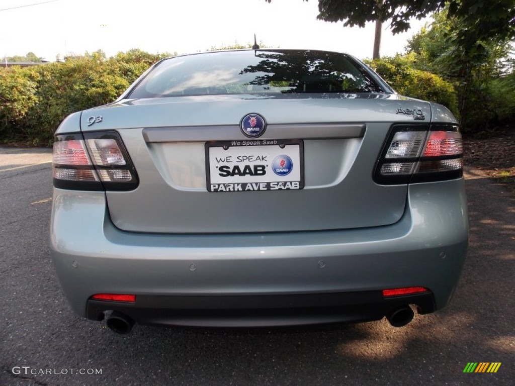 2010 9-3 Aero Sport Sedan XWD - Glacier Silver Metallic / Black photo #4