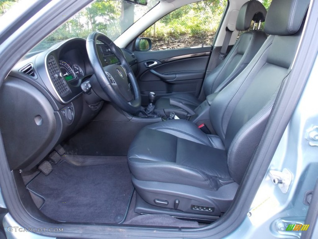 2010 9-3 Aero Sport Sedan XWD - Glacier Silver Metallic / Black photo #12