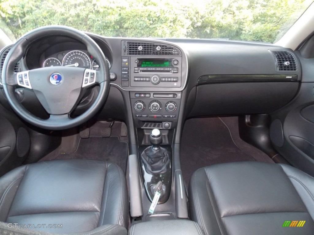 2010 9-3 Aero Sport Sedan XWD - Glacier Silver Metallic / Black photo #15