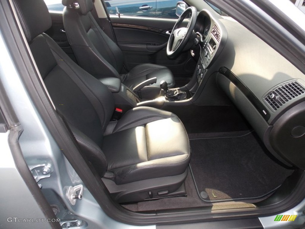 2010 9-3 Aero Sport Sedan XWD - Glacier Silver Metallic / Black photo #23