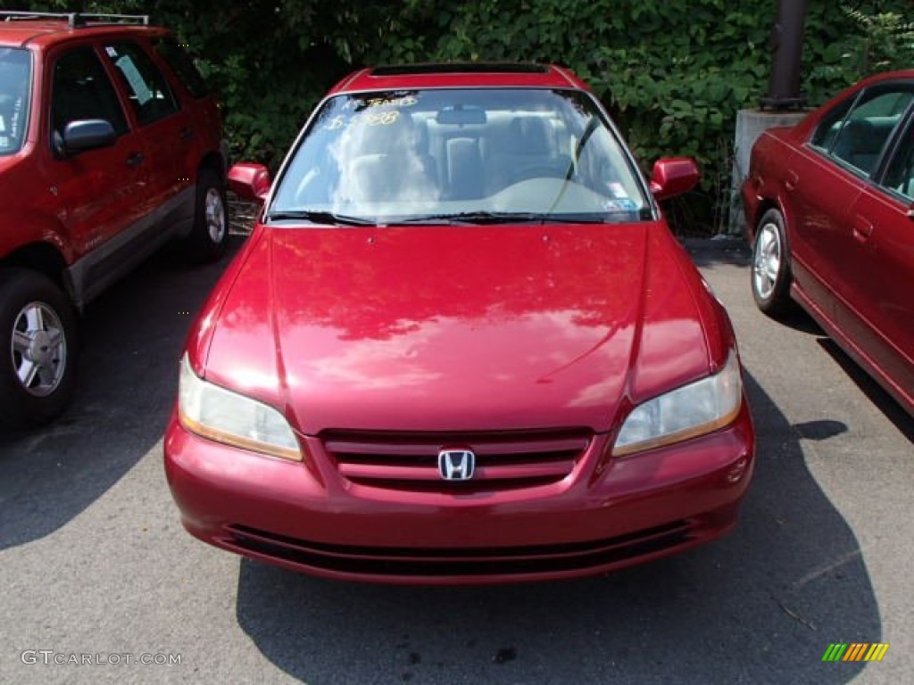 2002 Accord SE Sedan - Firepepper Red Pearl / Ivory photo #2
