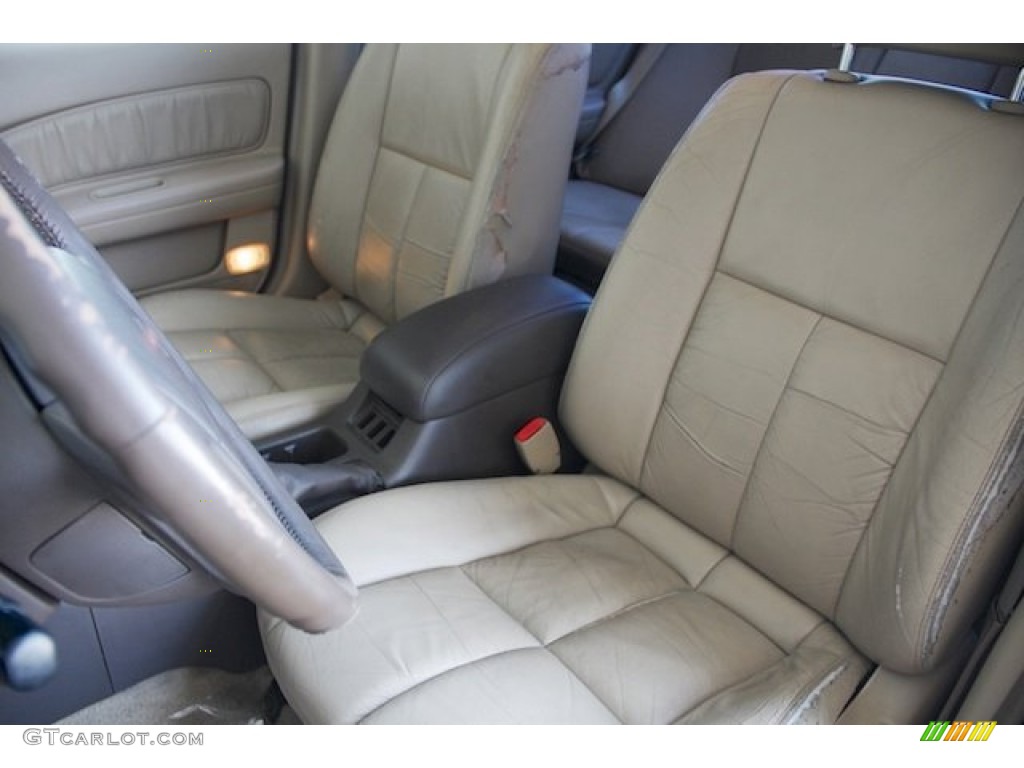 1995 Maxima GLE - Arctic White Pearl / Beige photo #13