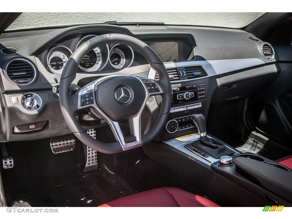 2014 Mercedes-Benz C 350 Coupe Red/Black Dashboard Photo #84547006
