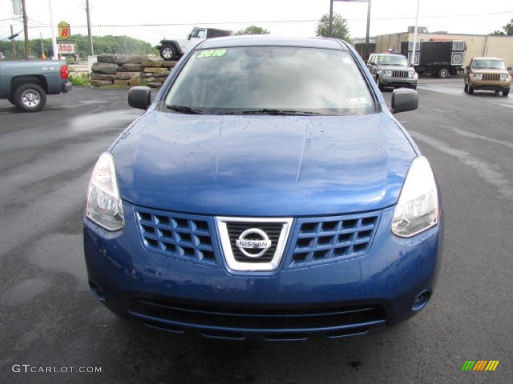 2010 Rogue S AWD - Indigo Blue / Gray photo #2