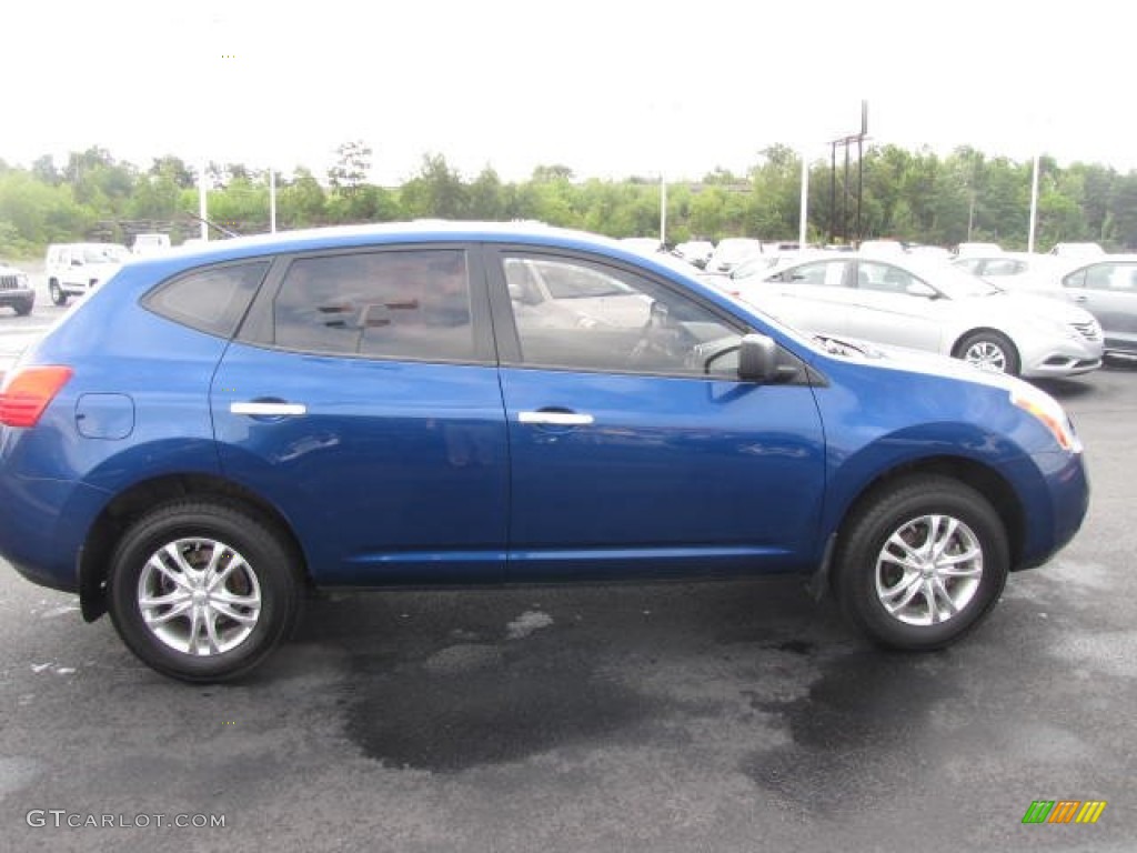 2010 Rogue S AWD - Indigo Blue / Gray photo #4