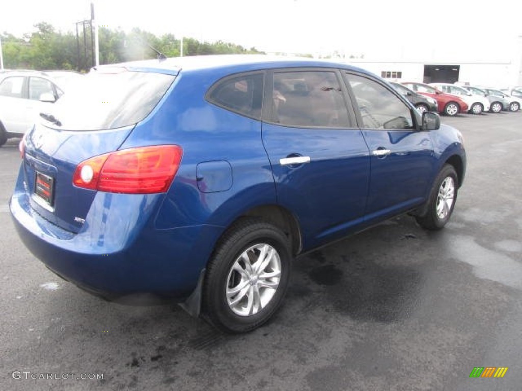 2010 Rogue S AWD - Indigo Blue / Gray photo #5