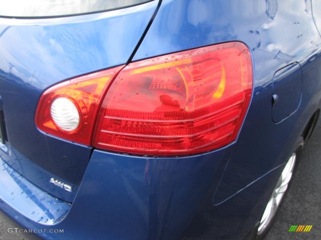 2010 Rogue S AWD - Indigo Blue / Gray photo #11