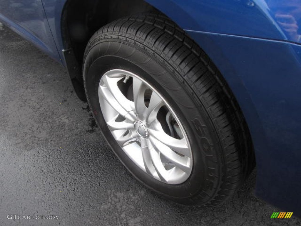 2010 Rogue S AWD - Indigo Blue / Gray photo #14