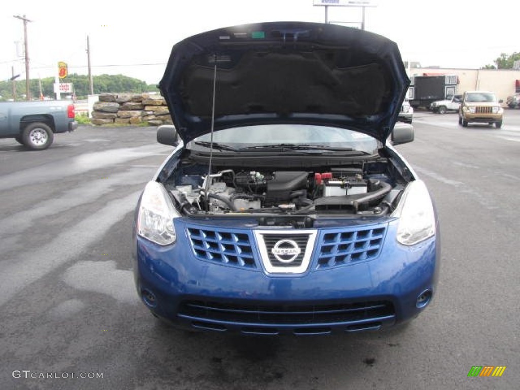 2010 Rogue S AWD - Indigo Blue / Gray photo #27