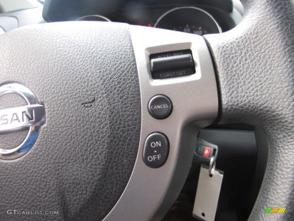 2010 Rogue S AWD - Indigo Blue / Gray photo #33
