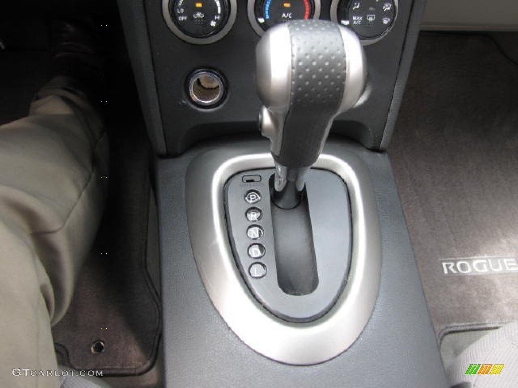 2010 Rogue S AWD - Indigo Blue / Gray photo #34