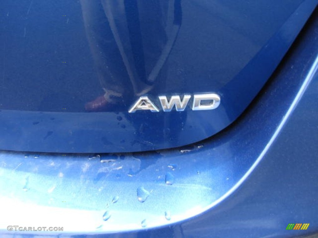 2010 Rogue S AWD - Indigo Blue / Gray photo #37
