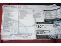 2013 Audi S5 3.0 TFSI quattro Coupe Window Sticker