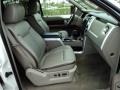 2010 Ford F150 Medium Stone Leather/Sienna Brown Interior Front Seat Photo