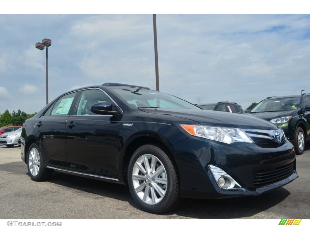 2013 Camry Hybrid XLE - Cosmic Gray Metallic / Light Gray photo #3