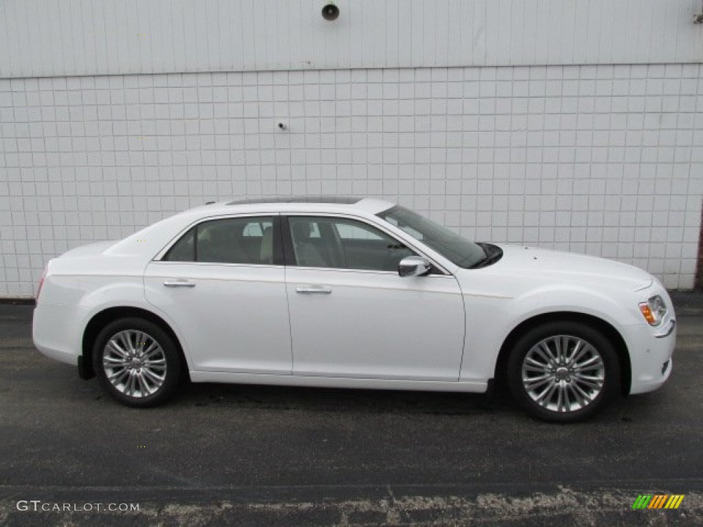 2013 300 C AWD - Bright White / Dark Frost Beige/Light Frost Beige photo #2