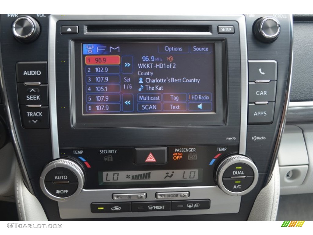 2013 Camry Hybrid XLE - Cosmic Gray Metallic / Light Gray photo #12