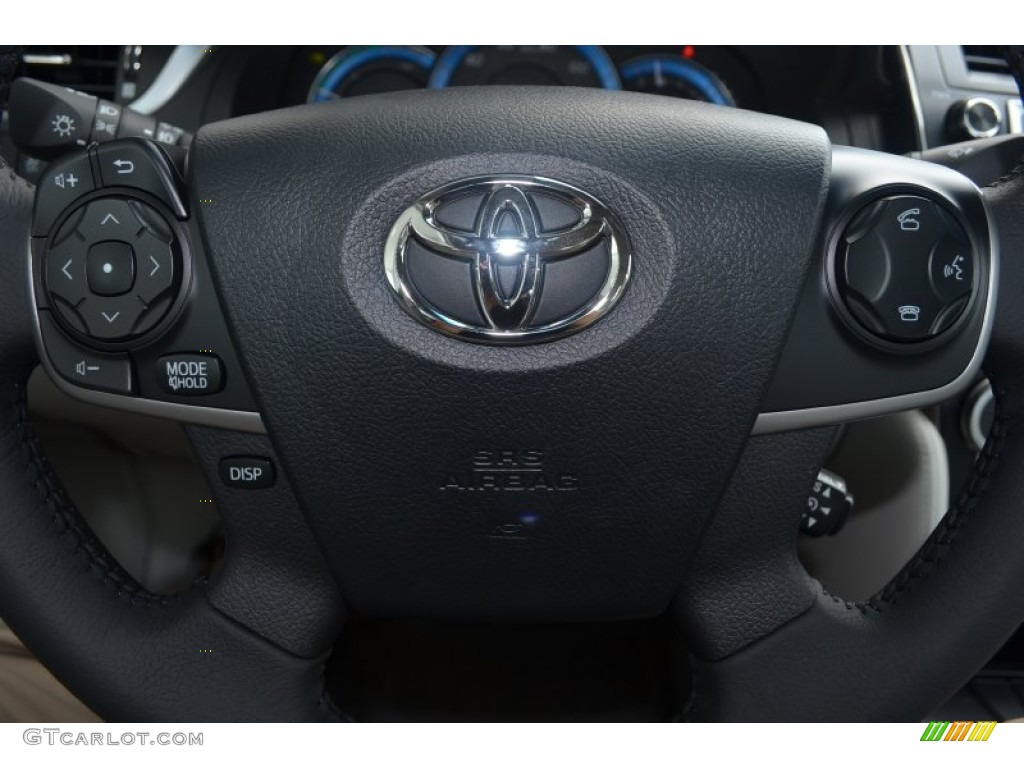 2013 Camry Hybrid XLE - Cosmic Gray Metallic / Light Gray photo #17