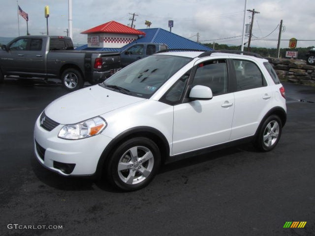 2012 SX4 Crossover AWD - White Water Pearl / Black photo #1