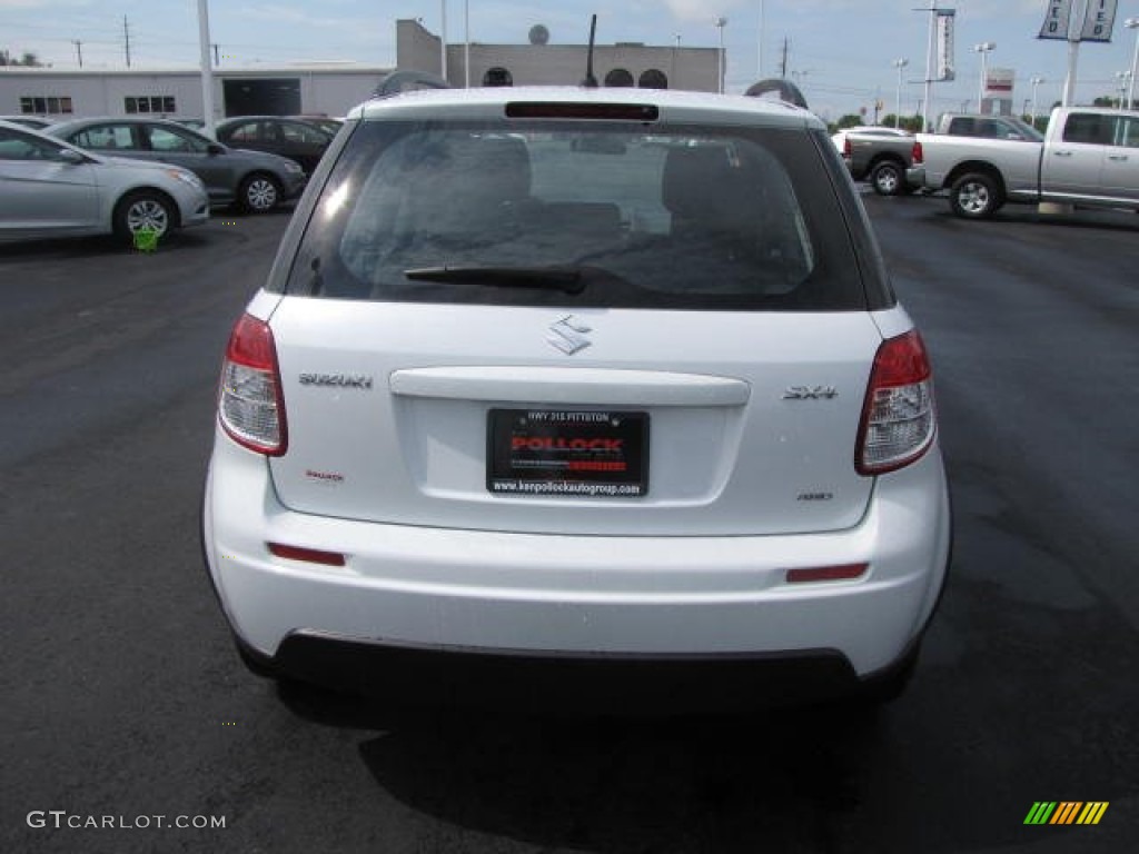 2012 SX4 Crossover AWD - White Water Pearl / Black photo #6